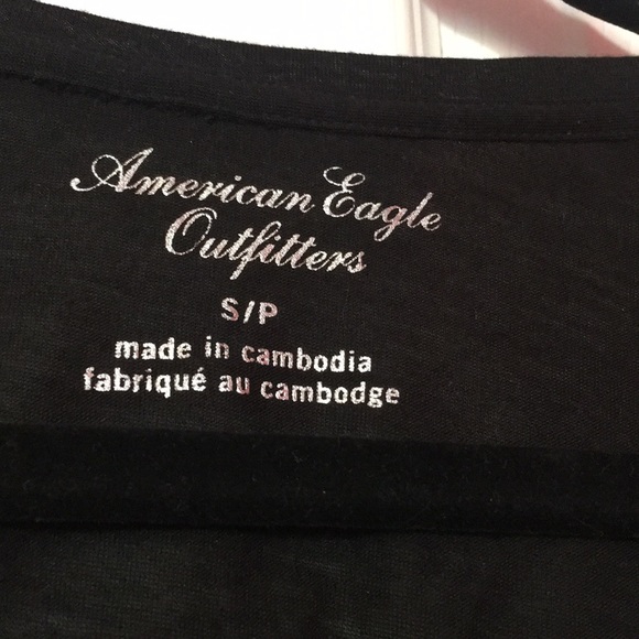 American Eagle Top with Shimmery Sleeves - Picture 3 of 4